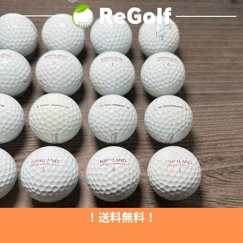 【中古】 ロストボール カークランド シグネチャー ゴルフボール パフォーマンス プラス ホワイト 20球 Cランク ゴルフボール リゴルフ